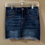 American Eagle Hi Rise Mini Skirt Medium Wash Size 4 Photo 0