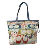 Coach Optic Signature Butterfly F17422 Zip Top Tote Photo 5