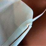 Vince Camuto  Beatt blue Moon perforated leather satchel bag with strap EUC Photo 15