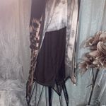 Simply Vera M Vera Wang Seamed Hanky-Hem Dress Brown and Tan Tie-Dye Photo 8