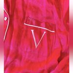 Victoria's Secret  CHERRY RED POLKA DOT SILKY SLEEP SHIRT SHORT PJ SET PAJAMA Photo 2