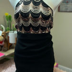 Crystal Doll  gold and Black dress Photo 0