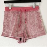 LA VIE EN ROSE Soft Fuzzy Pink Lounge Shorts X Photo 0