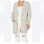 UGG  Tomara Animal Print Oversized Wool Blend Cardigan Sweater Sz S $198 Photo 9