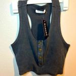 Mustard Seed CROPPED ribbed NWT  Tank L Photo 0