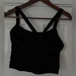 Free People Black All Clear Cropped Top Size M/L NWOT Photo 4