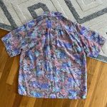 Foot Locker Vintage Lady  Watercolor Silk Shirt Photo 3