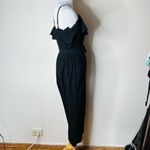 Banana Republic  Factory Black Ruffle Jumpsuit Photo 4