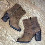 Naughty Monkey  Do Re Me Booties Ankle Boots Suede Harness Brown Women’s 8.5 Photo 7