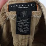 Sanctuary Classic Globe Trotter Shorts Womens 27 Khaki Denim 100% Cotton Cuffed Photo 2