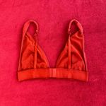SKIMS  cotton rib plunge bralette in brick size M Photo 4