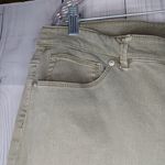 J.Jill Denim Authentic Fit Cropped Women's Olive Jeans With Frayed Hem Green Size 16 Photo 5