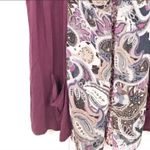 LOGO By Lori Goldstein LOGO‎ Lori Goldstein Medium Purple Draped Open Front Vest Photo 2