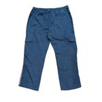 Johnny Was Pull On Elastic Waist Blue Cargo Pants NEW With Tags XL R68922-6 Photo 3