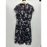 Hell Bunny Vixen Womens Floral Midi Dress Size L Pinup Retro Sheer Witchy Goth Black Size L Photo 1