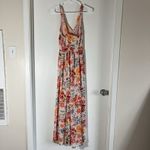 Gap NWT  White Pleated Maxi Dress Sleeveless Spaghetti Strap Size 6 Foral Beachy Photo 2