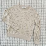 John + Jenn  Beige Camo Crew Neck Sweater Photo 0