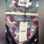 Leota “Noleena” Faux Wrap Style Abstract Print A-Line Dress Women’s Size Medium Photo 4