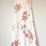 𝅺35MM CLOTHING Floral Tie Swim Cover Medium White Photo 0