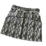For Love & Lemons Claude Faux Snakeskin Mini Skirt Women’s Size XS Black Photo 1