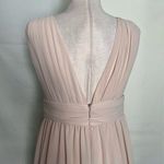 Lulus Heavenly Hues Cream Maxi Dress V-Neck Floor Length Formal Cream Large Photo 3