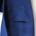 Sandro Paris Blue Wool Belted Vest Long Coat Outdoor Topper Layer Size 8 Photo 4