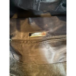 Kate Landry  Black Leather Shoulder Bag Hobo Purse Silver Ring Accents Photo 5