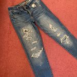 American Eagle Outfitters Distressed Skinny Jeans Size 4 Photo 0