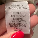 Coldwater Creek  Women's Gray and Red Structured Button Up Top‎ Size Petite 6 Photo 4