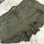 Billabong Green Distressed Jean Shorts NWOT Photo 12