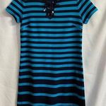 Talbots  Blue Striped 100% Cotton Dress Size Small Resort Nautical Beach Lake Photo 0