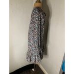 J.Crew Floral Print V- Neck with tie Boho Dress S Prairie Core Granny Coquette Photo 5