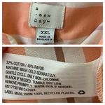 A New Day Target Button Down Blouse Long Sleeves Peach Stripes NEW Women’s XXL Photo 11