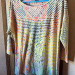 Westbound  Striped Multicolor Women's Top petite large Photo 0