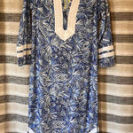 Sail To Sable Sails To‎ Sable Sunburst Blue Midi Dress Size XS Photo 0