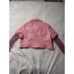 Azalea Wang Acerola Bling Rhinestone Sleeve Moto Jacket Pink 1X Pretty Photo 7