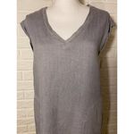 Cloth & Stone Anthropologie Sunwashed Grey Frayed Hem Tencel Mini Dress, XS Photo 2
