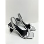 Abound  Sandals Womens Size 6.5 Ryleigh Silver Braided High Heel Open Toe Photo 1