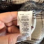 Karen Kane  Plaid Fringe Jacket Black‎ White Front Button Notch Collar Winter S Photo 7