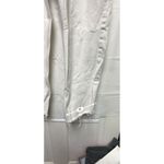 ZARA DHK Jeans Women's Size 6 28 Off White Button Fly Straight Leg Raw Hem Photo 4