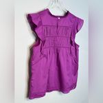 Rails Filomena Berry Purple Cotton Ruffle Sleeve Top Shirt Blouse Photo 7