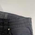 Versace Jeans signature 90s vintage washed black high rise cropped jeans size 29 Photo 12