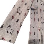 L.A. Soul Women's Gray Alpaca Print Knit Dress 3/4 Sleeve Casual Cute sweater Size M Photo 10