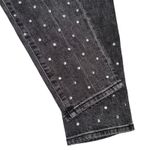 Pilcro  Women Denim Jeans Black Rhinestone Embellished High Rise Slim Size 28 Photo 9