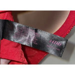 Frederick's of Hollywood  Red Push Up Bra Padded Underwire Mesh Bow‎ 34DD Photo 3