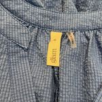 Glam 3/$15  blue blouse with cropped sleeves Photo 4