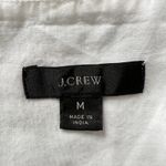 J.Crew XS‎ White Ruffle Peplum Button Top Boho Cotton Summer Blouse Tassel Waist Size M Photo 5