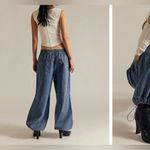 Free People NWT  We The Free Atlas Parachute Jeans Explorer striped blue - Medium Photo 4