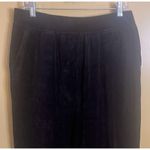kim rogers  Women's Black Velour Pants Size Medium NWT Photo 1