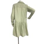 Grayson Womens Long Sleeve Woven Drop Waist Shirt Dress Light Green Size 2 Photo 4